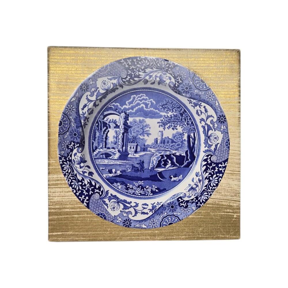 Set of 8 Spode Italian plates The Blue Room Collection Blank cards & Envelopes